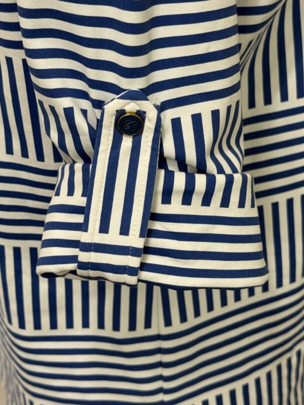 J. McLaughlin Womens Monroe Top Button-up Roll Tab Sleeves Catalina Cloth Size S - Picture 5 of 11